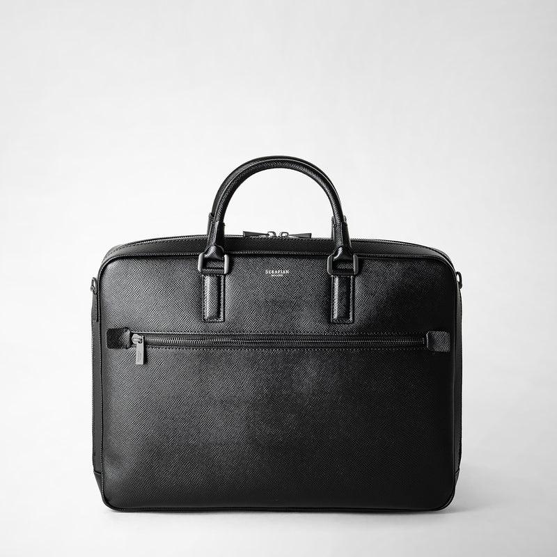 Serapian Borsa business slim in pelle evoluzione nero Nuovo