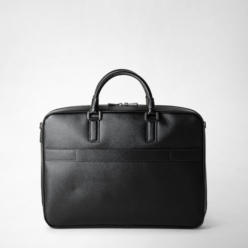 Serapian Borsa business slim in pelle evoluzione nero Nuovo