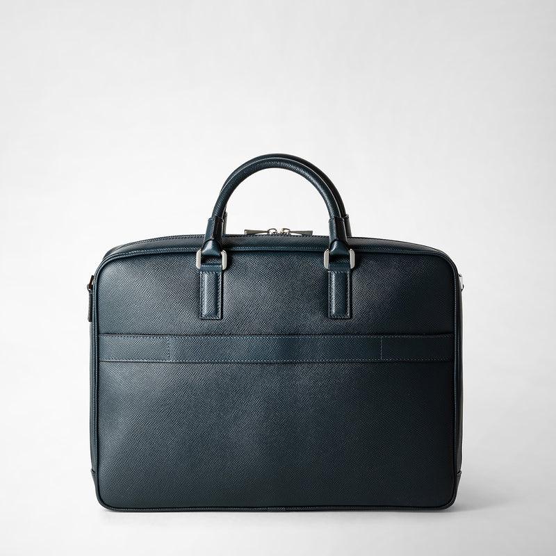 Serapian Borsa business slim in pelle evoluzione blu navy Qualità