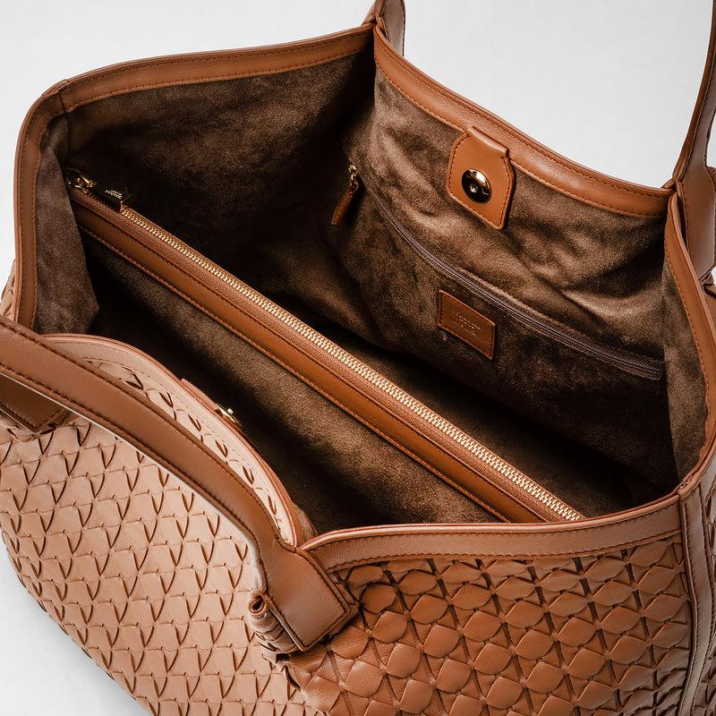 Serapian Secret tote bag in mosaico tan Qualità Garantita