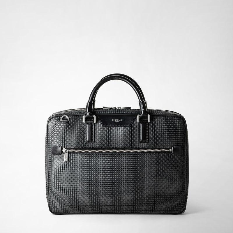 Serapian Borsa business extra slim in stepan asfalto-nero Hotsell