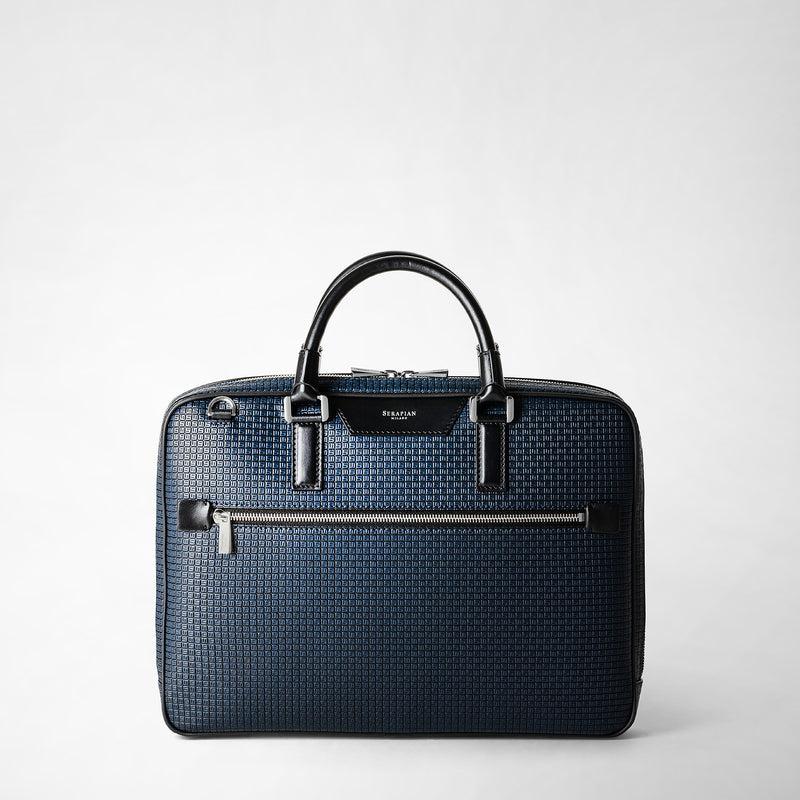 Serapian Borsa business extra slim in stepan blu oceano Vendita Calda