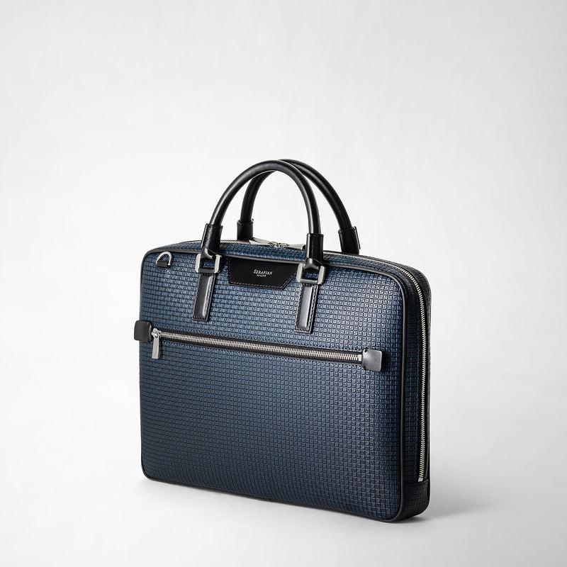 Serapian Borsa business extra slim in stepan blu oceano Vendita Calda