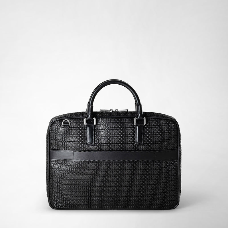 Serapian Borsa business extra slim in stepan nero-nero eclissi Vendita Economica