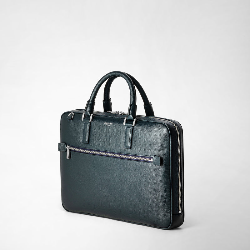 Serapian Borsa business extra slim in pelle evoluzione blu navy I Più Venduti