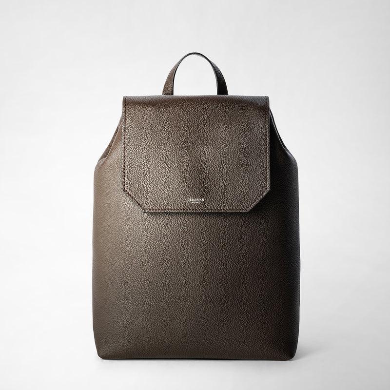Serapian Day backpack in cachemire leather espresso Vendite Flash