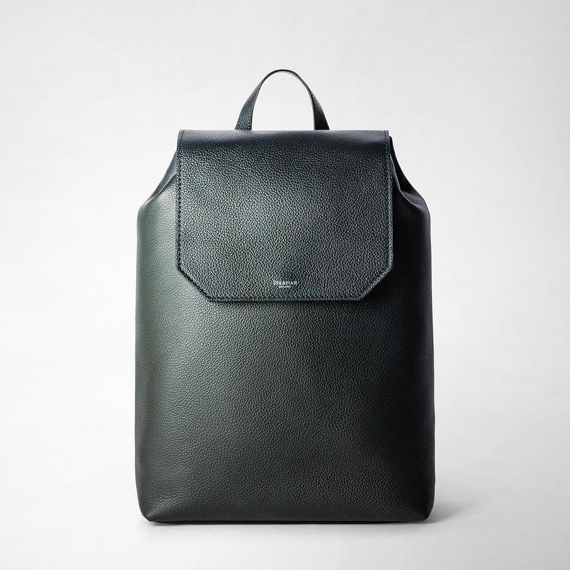 Serapian Day backpack in cachemire leather navy blue Negozio