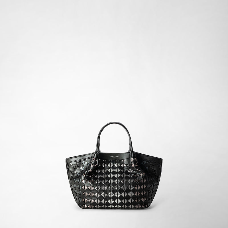 Serapian BORSA SECRET MINI IN MOSAICO ED ELAPHE Moda