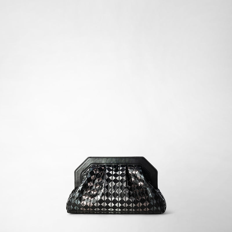 Serapian CLUTCH SECRET IN MOSAICO ED ELAPHE 2025