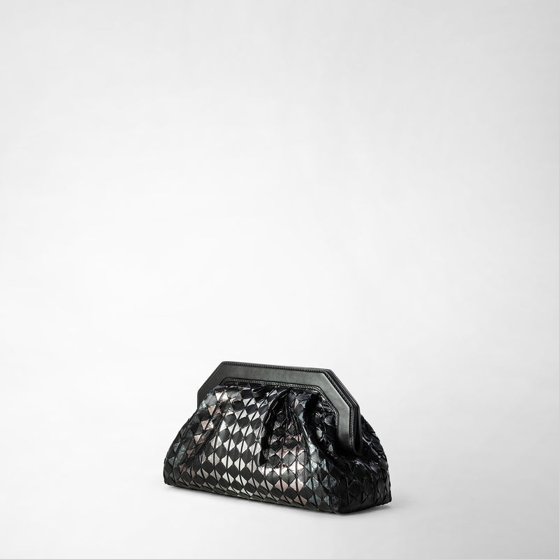 Serapian CLUTCH SECRET IN MOSAICO ED ELAPHE 2025