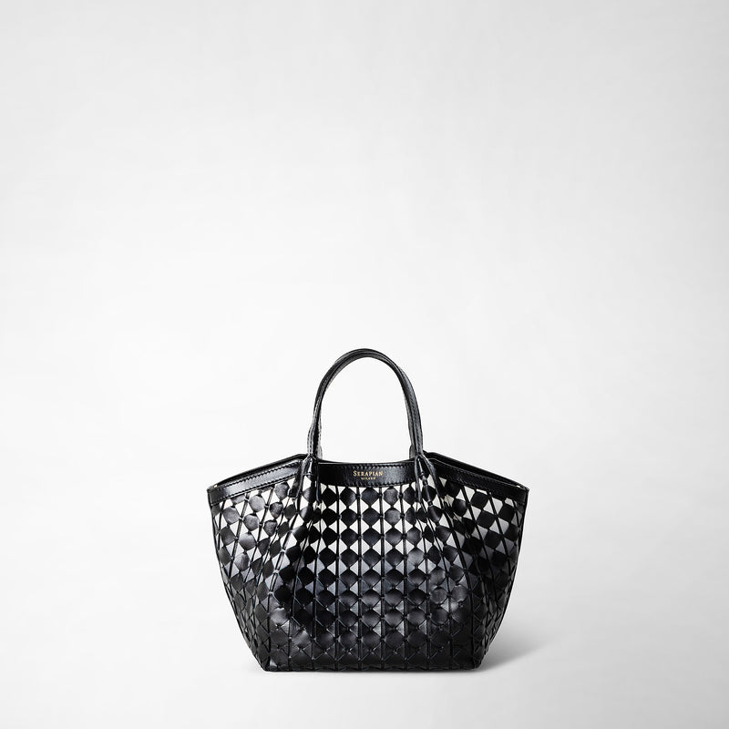 Serapian Borsa secret mini in mosaico chiaroscuro Italy