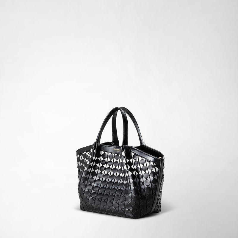 Serapian Borsa secret mini in mosaico chiaroscuro Italy
