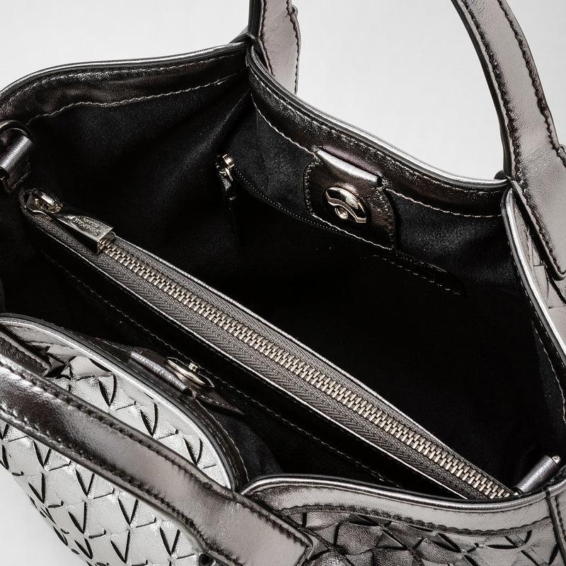 Serapian Mini secret bag in mosaico ruthenium Qualità