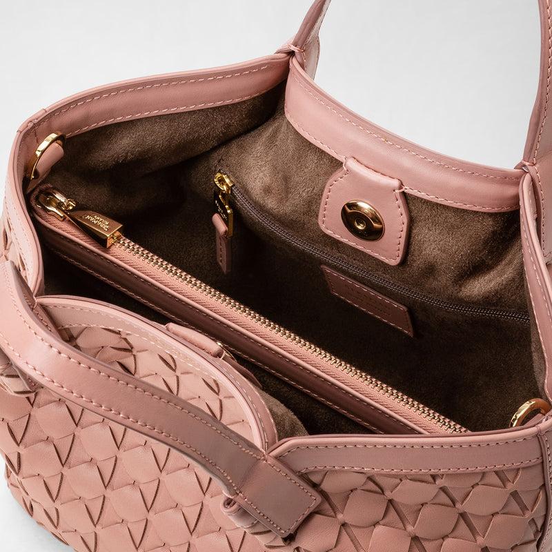 Serapian Borsa secret mini in mosaico blush Spedizione Gratuita