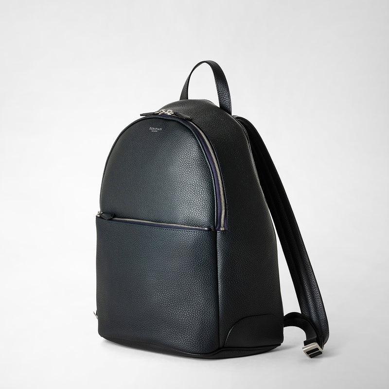 Serapian Zaino in pelle cachemire blu navy Promozione Limitata