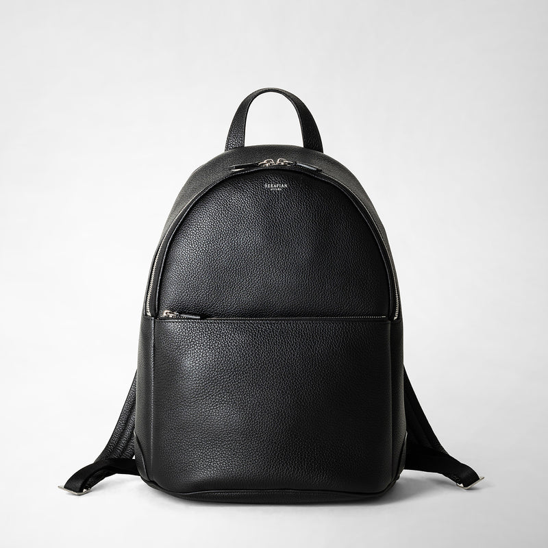 Serapian Backpack in cachemire leather black Fino Al -60%