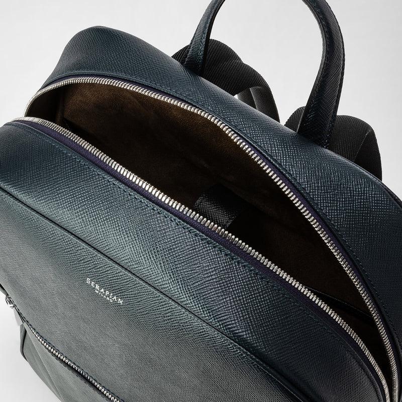 Serapian Zaino in pelle evoluzione blu navy Prezzo Ridotto