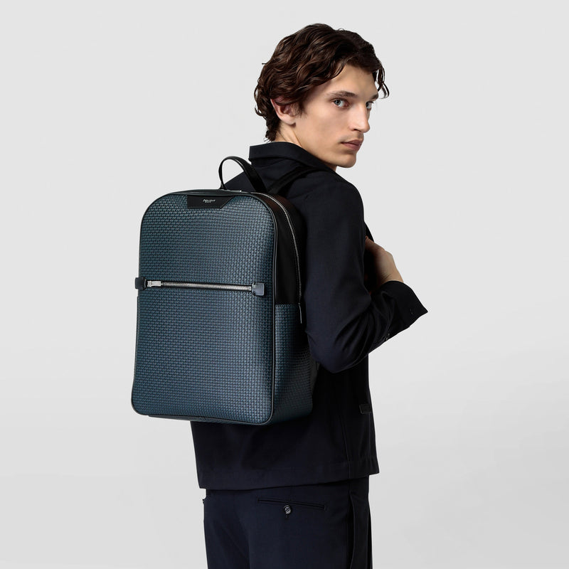Serapian Zaino in stepan blu oceano-nero