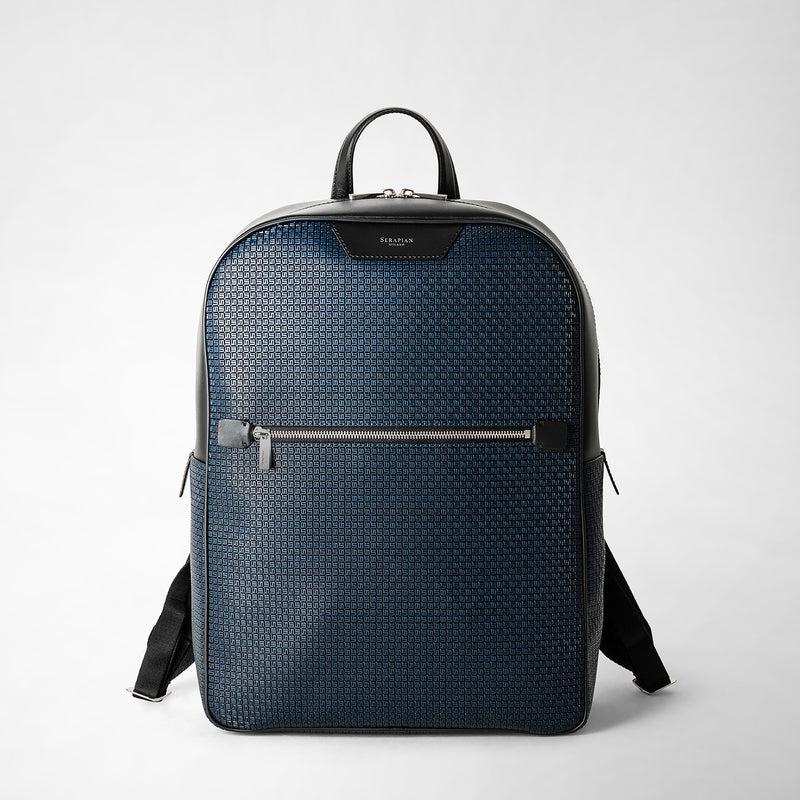 Serapian Zaino in stepan blu oceano-nero Presa