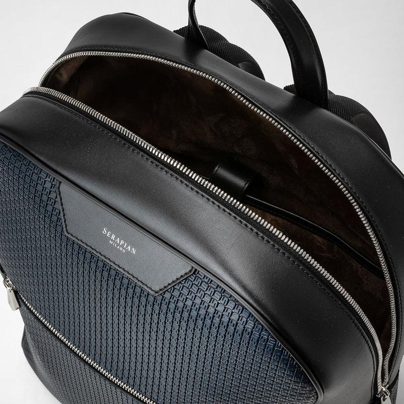 Serapian Zaino in stepan blu oceano-nero Presa