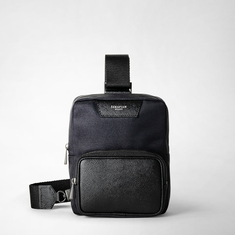 Serapian Sling bag recycled twill evoluzione eclipse black Online