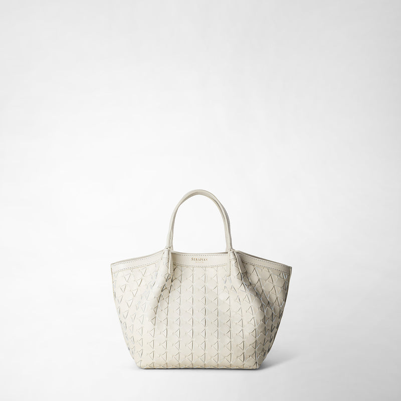 Serapian Borsa secret mini in mosaico panna Outlet