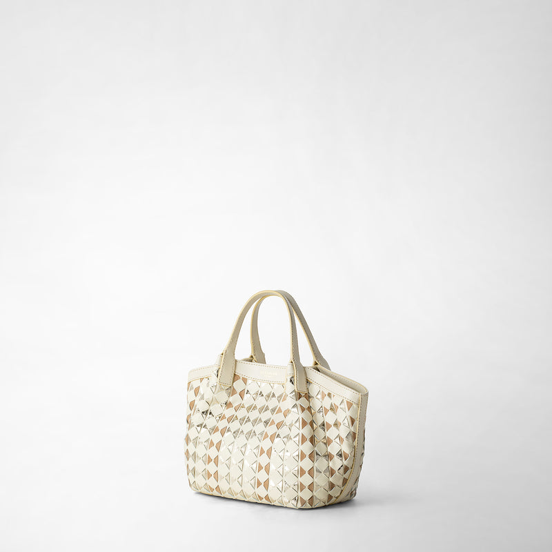 Serapian BORSA SECRET MINI IN MOSAICO ED ELAPHE Saldi