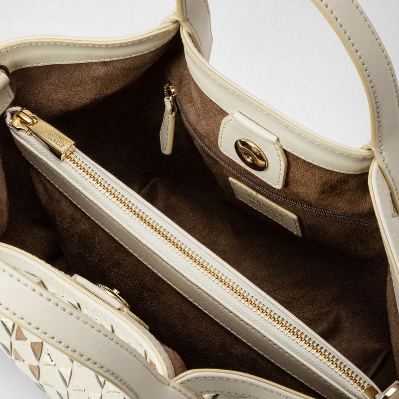 Serapian BORSA SECRET MINI IN MOSAICO ED ELAPHE Saldi
