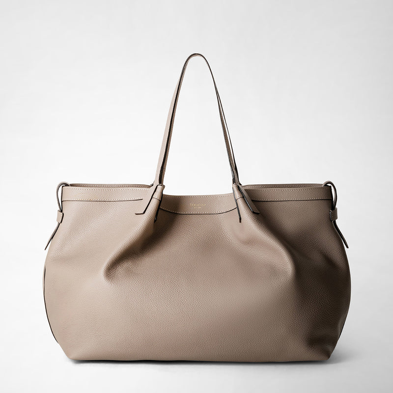 Serapian Tote bag secret in pelle rugiada sahara Vendite Flash