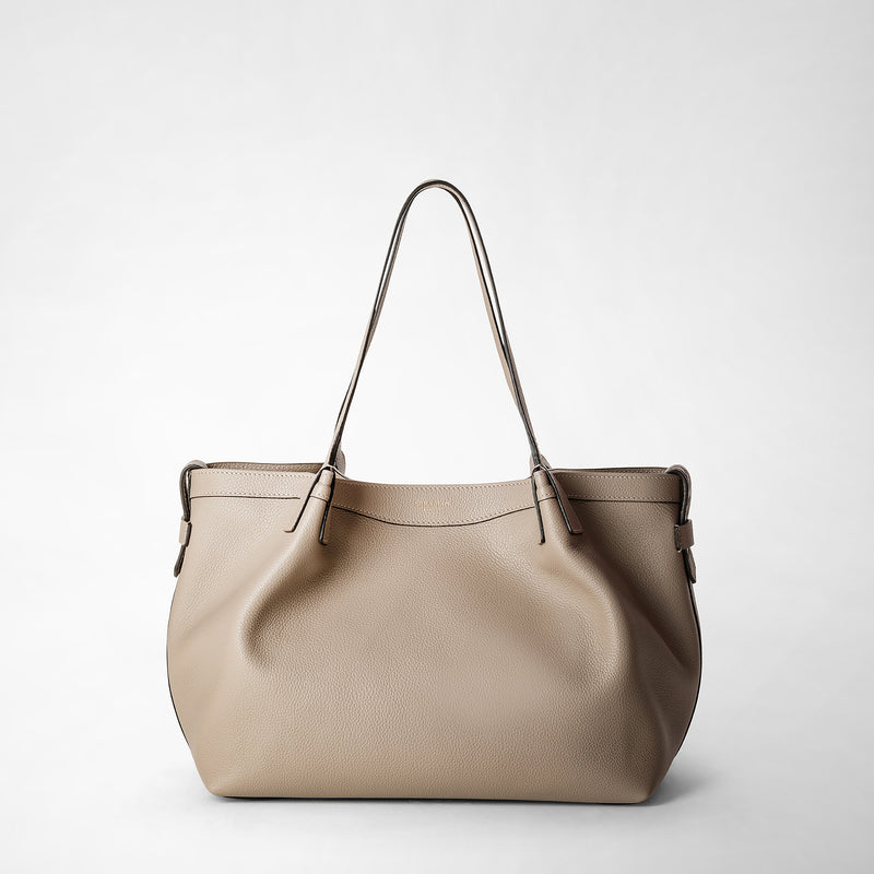 Serapian Small secret tote bag in rugiada leather sahara Moda