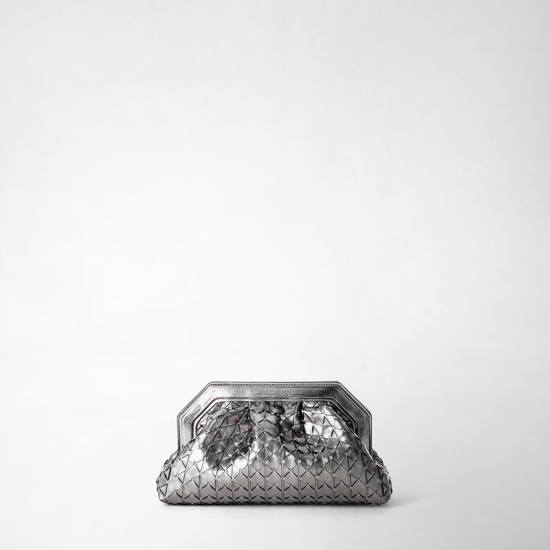 Serapian Secret clutch bag in mosaico ruthenium Qualità
