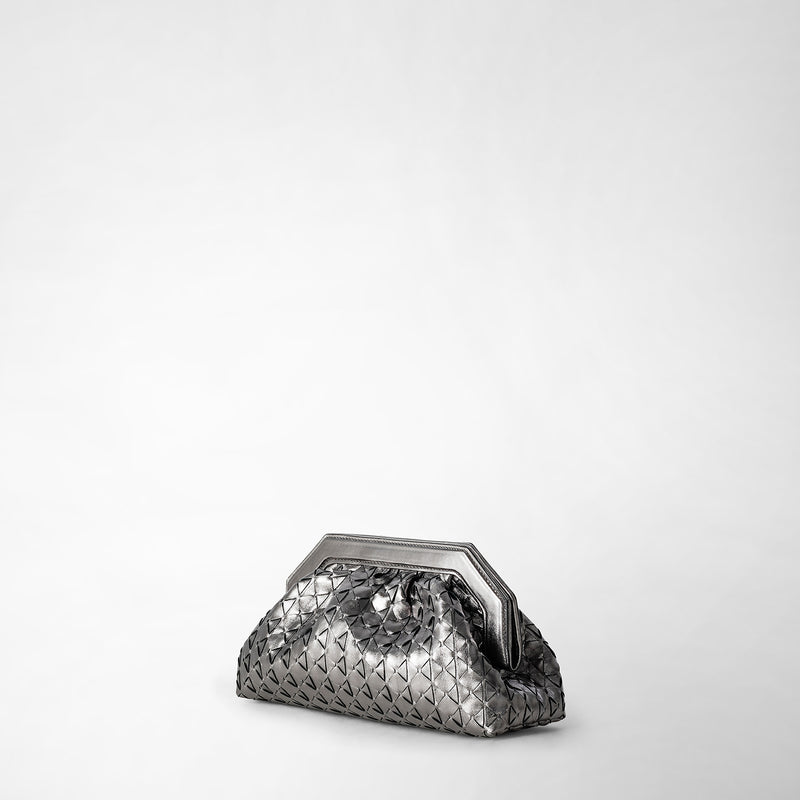 Serapian Secret clutch bag in mosaico ruthenium Qualità