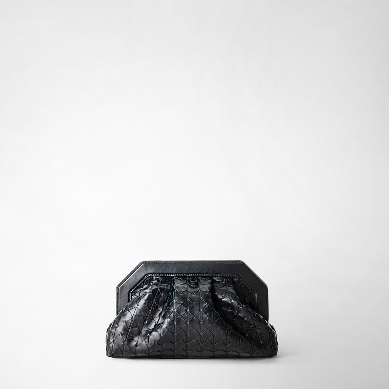 Serapian Clutch secret in mosaico nero Promozione