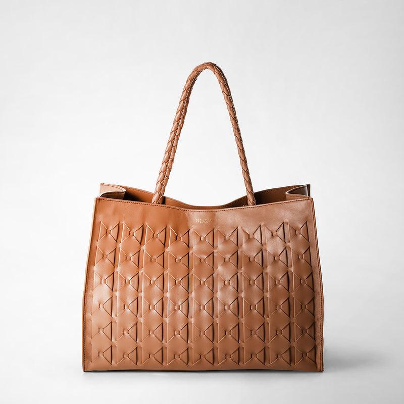 Serapian 1928 tote bag in mosaico tan Consegna Veloce