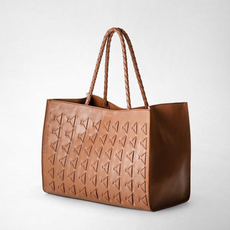 Serapian 1928 tote bag in mosaico tan Consegna Veloce