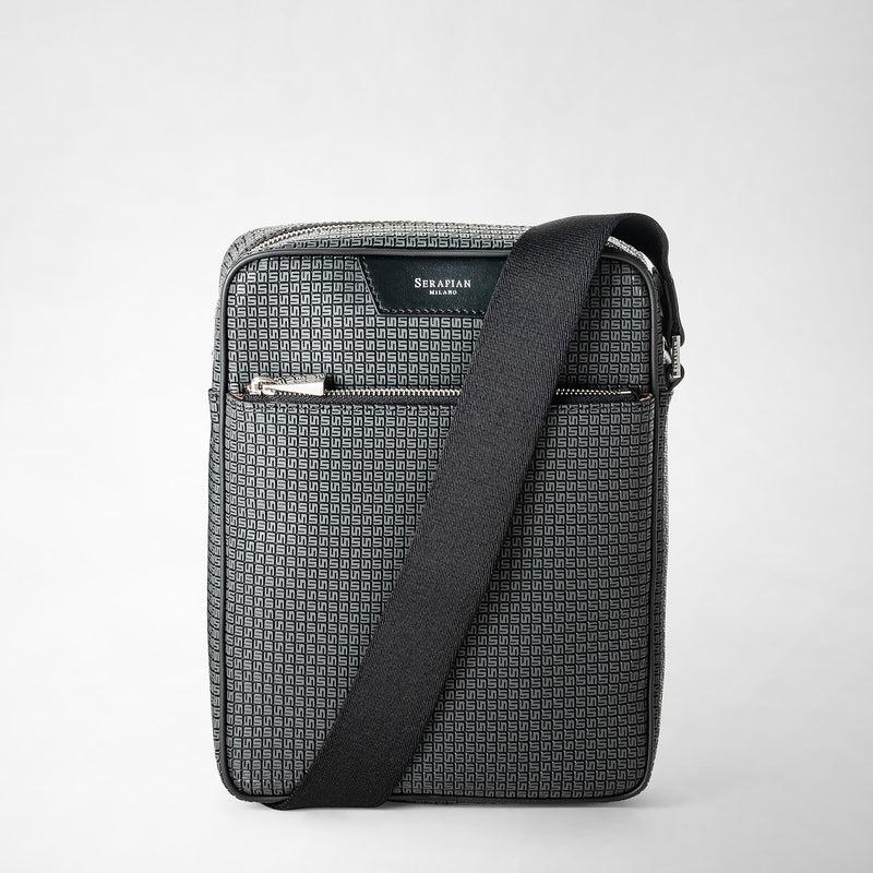 Serapian Tracolla north south in stepan asfalto-nero Shopping Online