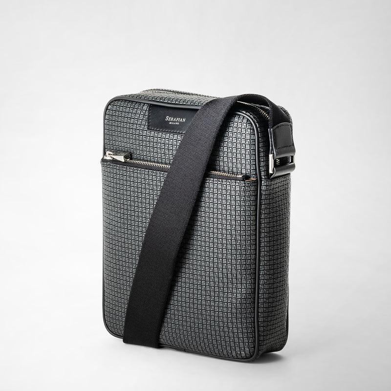 Serapian Tracolla north south in stepan asfalto-nero Shopping Online