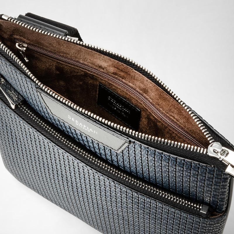 Serapian Tracolla piatta in stepan blu oceano-nero Offerte