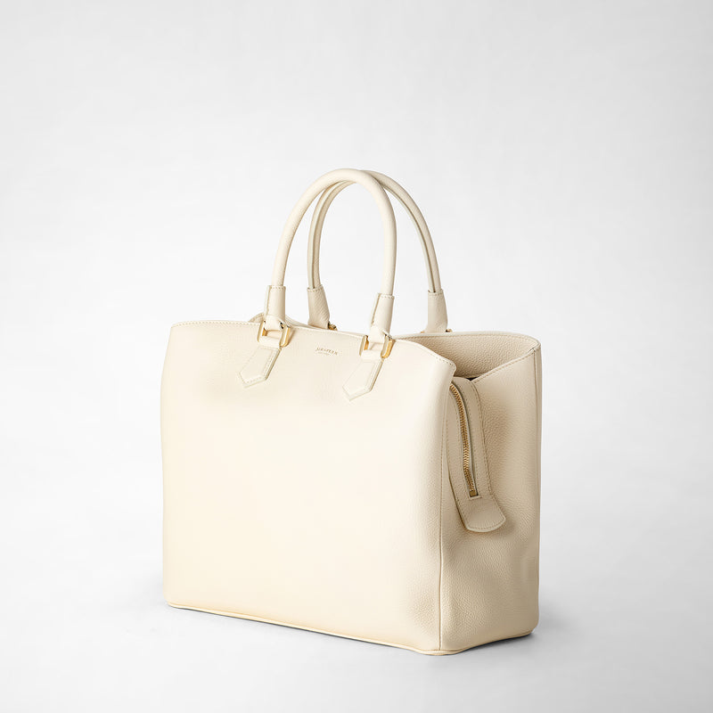 Serapian Borsa a mano luna in pelle rugiada crema Hotsell