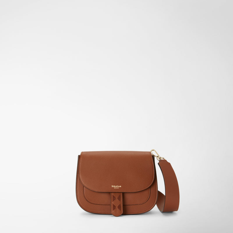 Serapian Borsa luna crossbody in pelle rugiada cuoio Vendite Flash