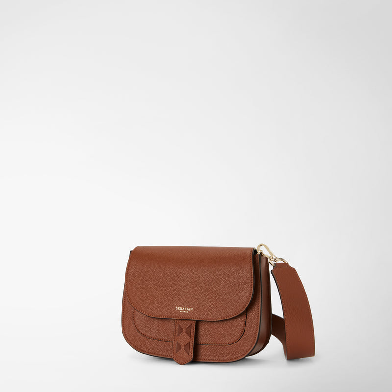 Serapian Borsa luna crossbody in pelle rugiada cuoio Vendite Flash