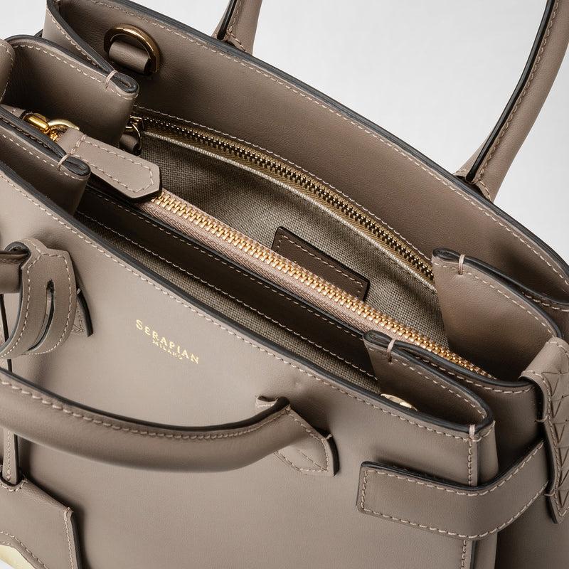 Serapian Meline' handbag in seta leather sahara Nuovo