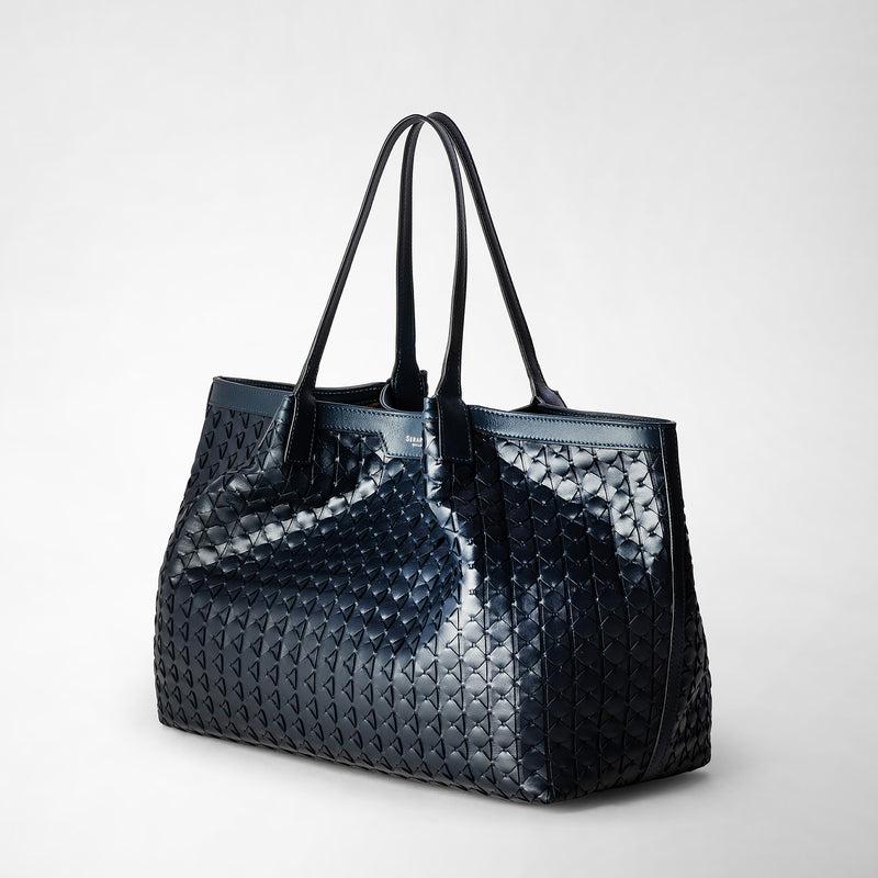 Serapian Secret tote bag in mosaico navy blue Acquista Ora