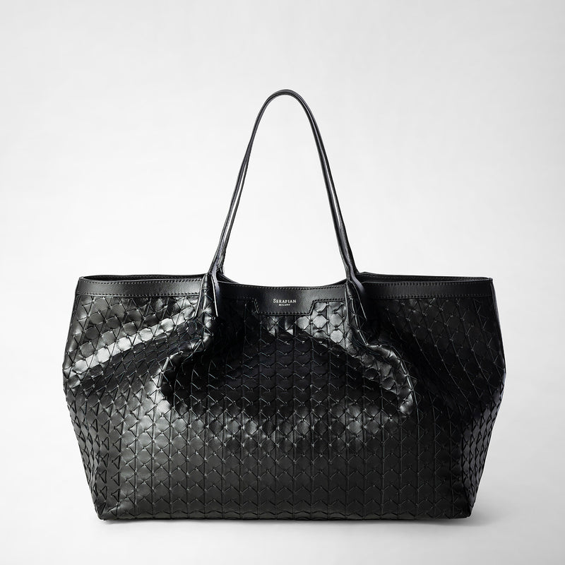 Serapian Secret tote bag in mosaico black Promozione Limitata