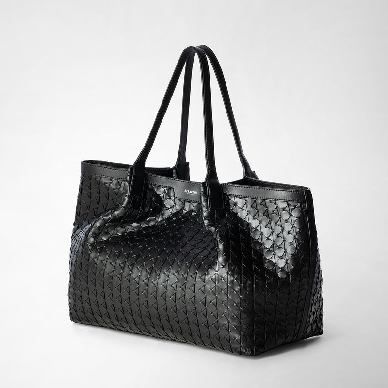 Serapian Secret tote bag in mosaico black Promozione Limitata