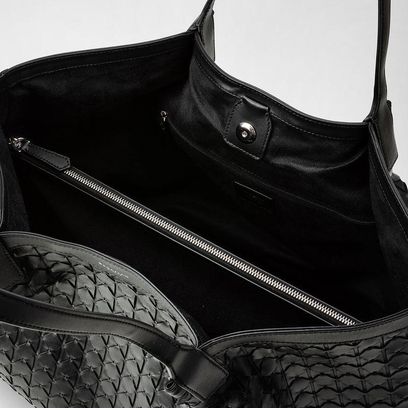 Serapian Secret tote bag in mosaico black Promozione Limitata