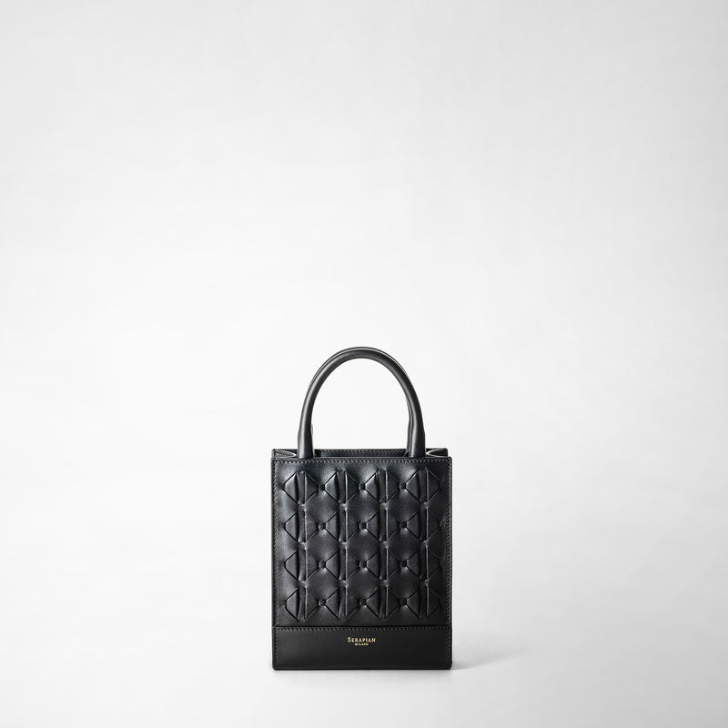 Serapian Borsa 1928 tote mini in mosaico nero In Vendita