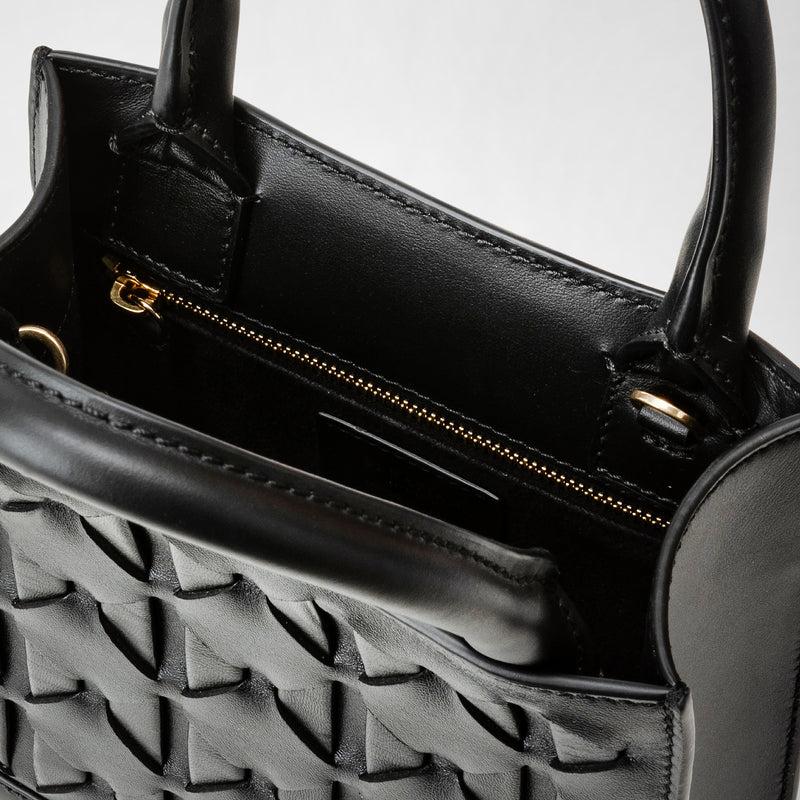 Serapian Borsa 1928 tote mini in mosaico nero In Vendita