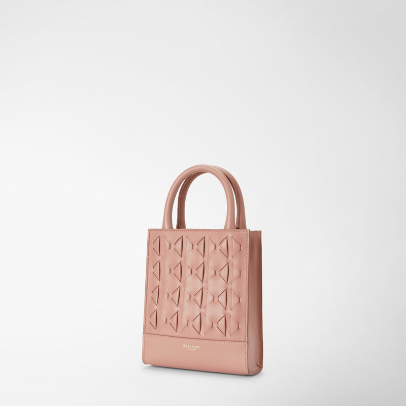 Serapian Borsa 1928 tote mini in mosaico blush Saldi
