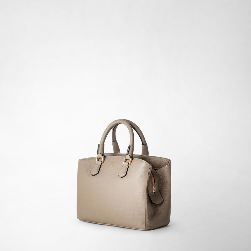 Serapian small luna handbag in rugiada leather sahara Hotsell